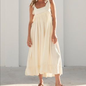 free people gretchen pinafore dress NWOT